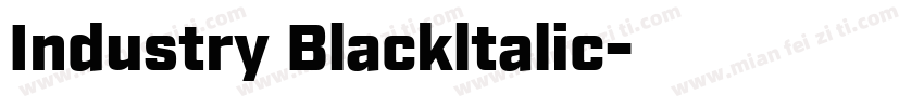 Industry Blackltalic字体转换